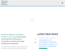 Tablet Screenshot of princetonbcp.com